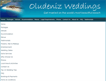 Tablet Screenshot of oludenizweddings.com